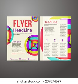 Abstract  Brochure Flyer design template.  vector illustration