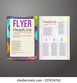 Abstract  Brochure Flyer design template.  vector illustration
