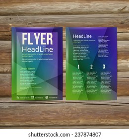 Abstract  Brochure Flyer design template.  vector illustration