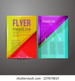 Abstract  Brochure Flyer design template.  vector illustration