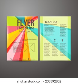 Abstract  Brochure Flyer design template.  vector illustration