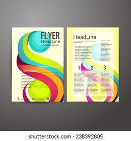 Abstract  Brochure Flyer design template.  vector illustration