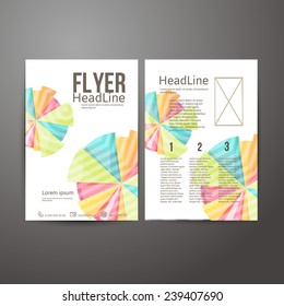 Abstract  Brochure Flyer design template.  vector illustration