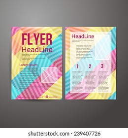 Abstract  Brochure Flyer design template.  vector illustration