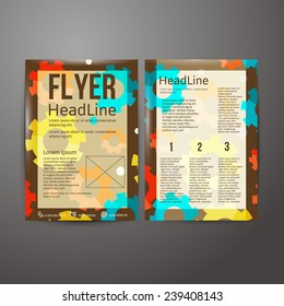 Abstract  Brochure Flyer design template.  vector illustration