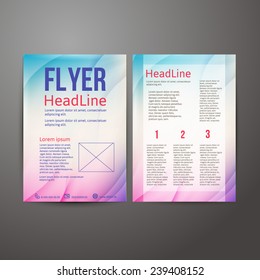 Abstract  Brochure Flyer design template.  vector illustration