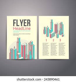 Abstract  Brochure Flyer design template.  vector illustration
