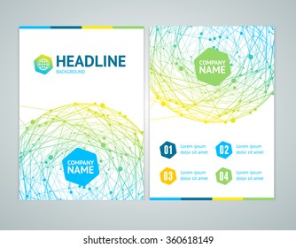 Abstract Brochure Flyer Design Template. Vector illustration