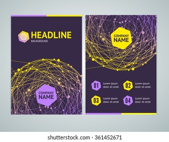 Abstract Brochure Flyer Design Template. Vector illustration