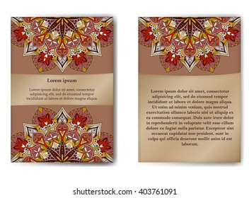 Abstract brochure or flyer design template. Brochure design. Layout vector template in A5 size
