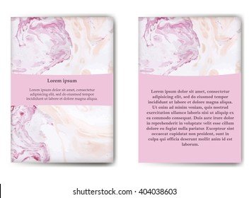 Abstract brochure or flyer design template. Brochure design. Layout vector template in A5 size
