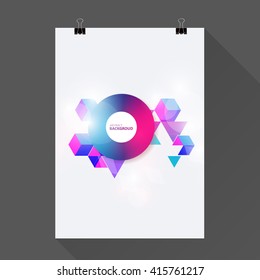 Abstract brochure or flyer design template. 