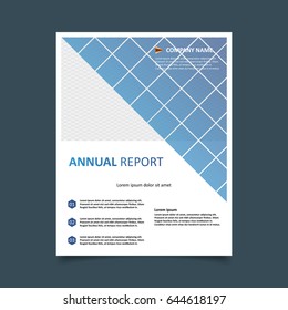abstract brochure flyer design template in simple shades of blue and purple colors style