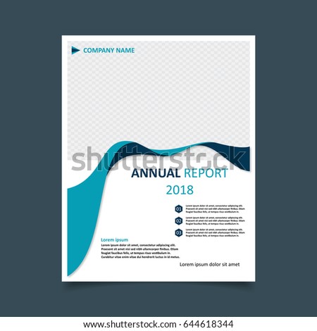 abstract brochure flyer design template simple stock vector royalty