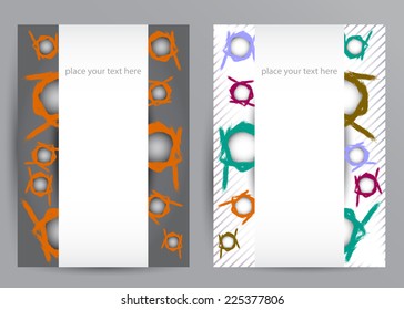 Abstract Brochure Flyer design vector template in A4 size