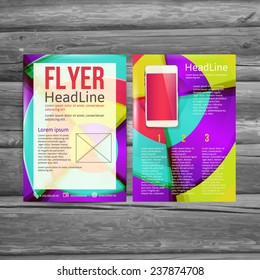 Abstract  Brochure Flyer design vector template. vector illustration eps 10