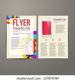Abstract  Brochure Flyer design vector template. vector illustration eps 10
