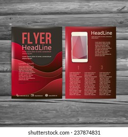 Abstract  Brochure Flyer design vector template. vector illustration eps 10