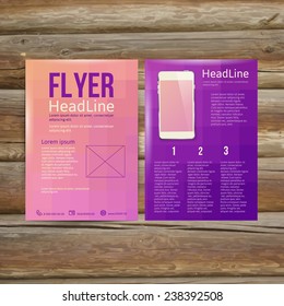 Abstract  Brochure Flyer design vector template. vector illustration eps 10