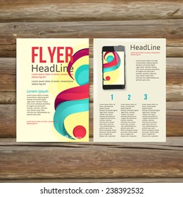 Abstract  Brochure Flyer design vector template. vector illustration eps 10