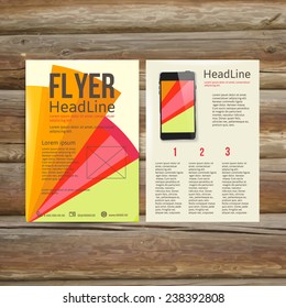 Abstract  Brochure Flyer design vector template. vector illustration eps 10