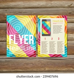 Abstract  Brochure Flyer design vector template. vector illustration eps 10