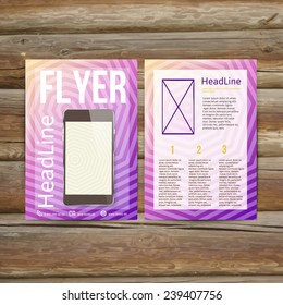 Abstract  Brochure Flyer design vector template. vector illustration eps 10
