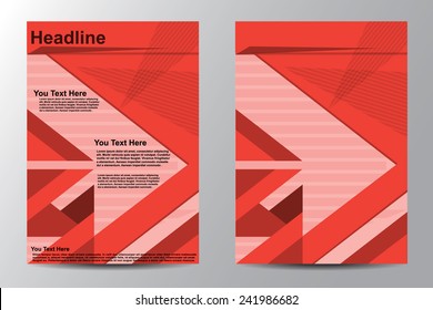 Abstract Brochure Flyer design vector template A4  V.2