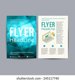 Abstract  Brochure Flyer design vector template. vector illustration eps 10