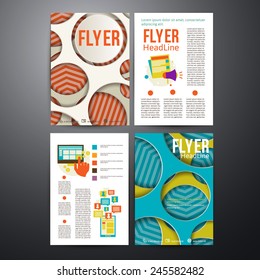 Abstract  Brochure Flyer design vector template. vector illustration eps 10