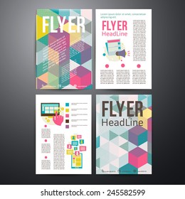 Abstract  Brochure Flyer design vector template. vector illustration eps 10