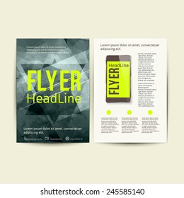 Abstract  Brochure Flyer design vector template. vector illustration eps 10