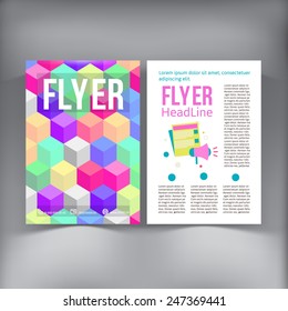 Abstract  Brochure Flyer design vector template. vector illustration eps 10