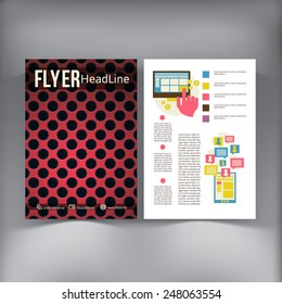 Abstract  Brochure Flyer design vector template. vector illustration eps 10