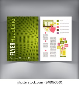Abstract  Brochure Flyer design vector template. vector illustration eps 10