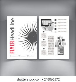Abstract  Brochure Flyer design vector template. vector illustration eps 10