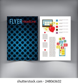 Abstract  Brochure Flyer design vector template. vector illustration eps 10