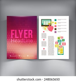 Abstract  Brochure Flyer design vector template. vector illustration eps 10