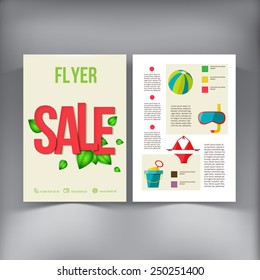 Abstract  Brochure Flyer design vector template. vector illustration eps 10