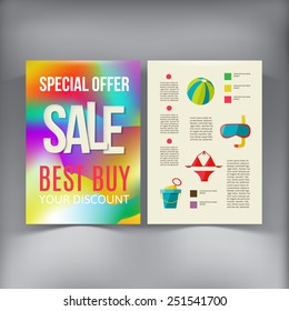 Abstract  Brochure Flyer design vector template. vector illustration 