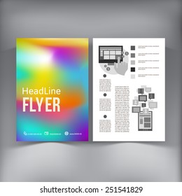 Abstract  Brochure Flyer design vector template. vector illustration 