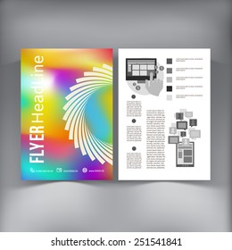 Abstract  Brochure Flyer design vector template. vector illustration 