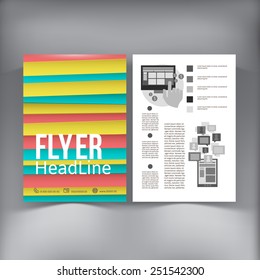 Abstract  Brochure Flyer design vector template. vector illustration 