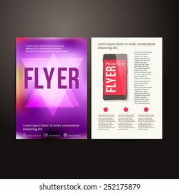 Abstract  Brochure Flyer design vector template. vector illustration 