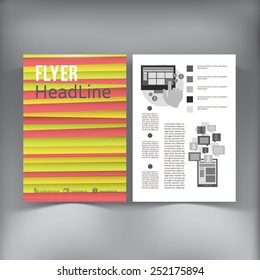 Abstract  Brochure Flyer design vector template. vector illustration 