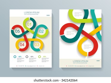 Abstract  Brochure Flyer design vector template
