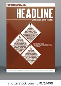 Abstract brochure, flyer, report design, layout template. Clean style cover, cummunication, business. corporate