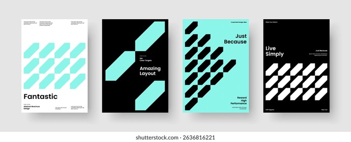 Abstract Brochure Layout. Geometric Flyer Template. Creative Poster Design. Report. Book Cover. Banner. Background. Business Presentation. Journal. Pamphlet. Newsletter. Advertising. Notebook