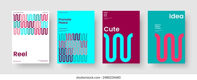 Abstract Brochure Layout. Geometric Report Design. Isolated Poster Template. Background. Banner. Business Presentation. Flyer. Book Cover. Catalog. Journal. Handbill. Notebook. Magazine. Pamphlet