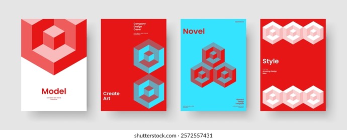 Abstract Brochure Layout. Isolated Book Cover Design. Geometric Flyer Template. Background. Poster. Banner. Report. Business Presentation. Leaflet. Magazine. Pamphlet. Journal. Notebook. Newsletter
